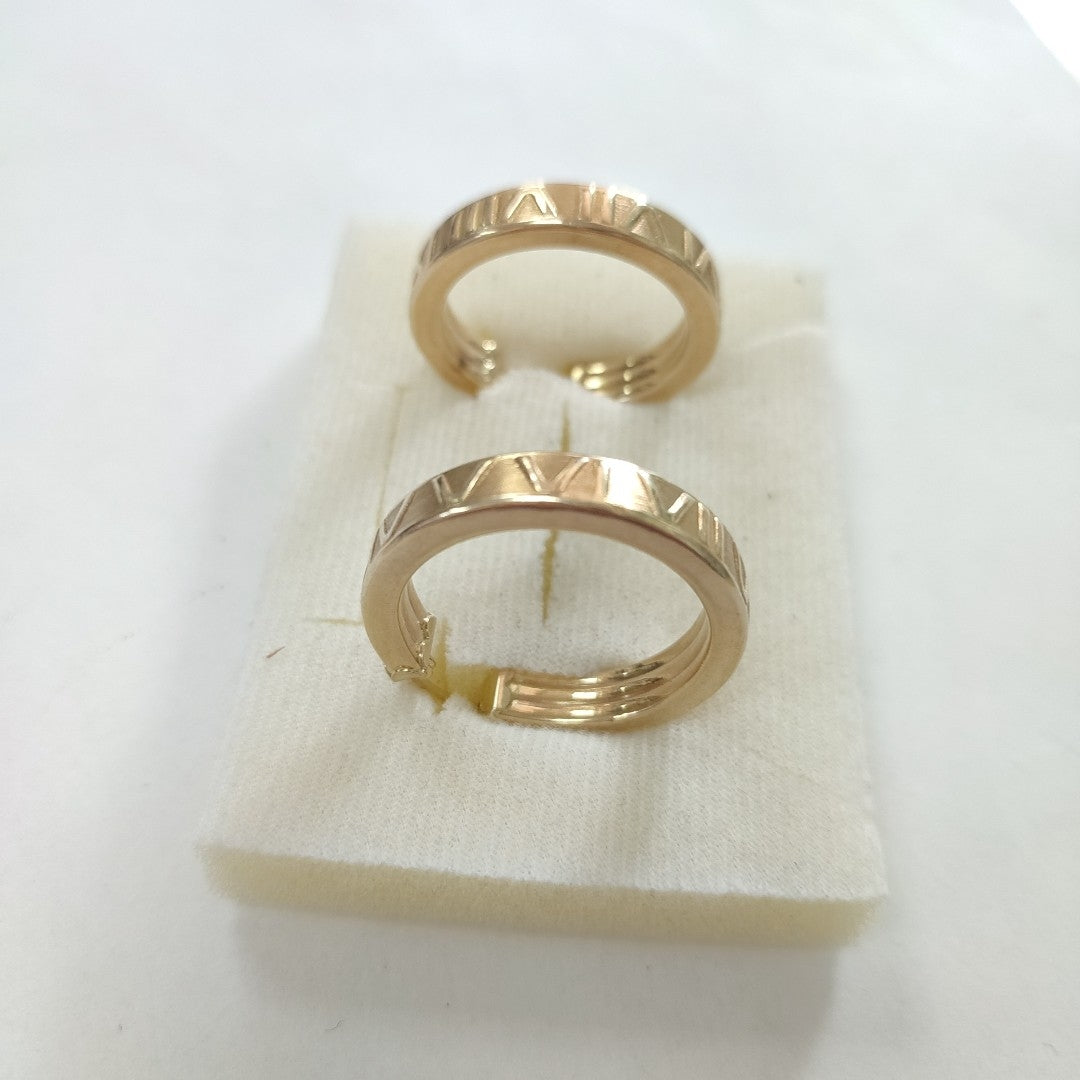 ARRACADAS PAR ORO 14 K 6.7 GRMS (SEMINUEVO)