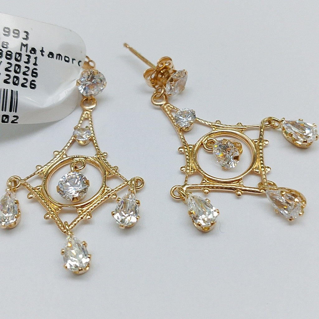 BROQUELES PAR ORO 14 K 2.3 GRMS (SEMINUEVO)