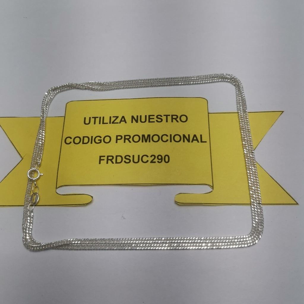 CADENA BARBADA PLATA .925 60 CM 5.02 GR (NUEVO)