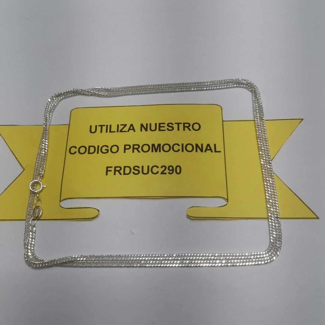 CADENA BARBADA PLATA .925 60 CM 5.02 GR (NUEVO)