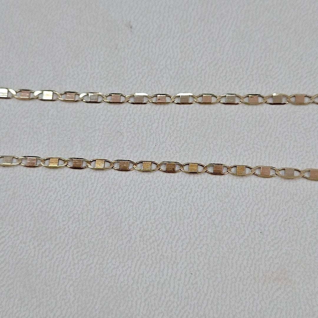 CADENA ORO, ORO COMBINADO 10 K 2.4 GRMS (SEMINUEVO)