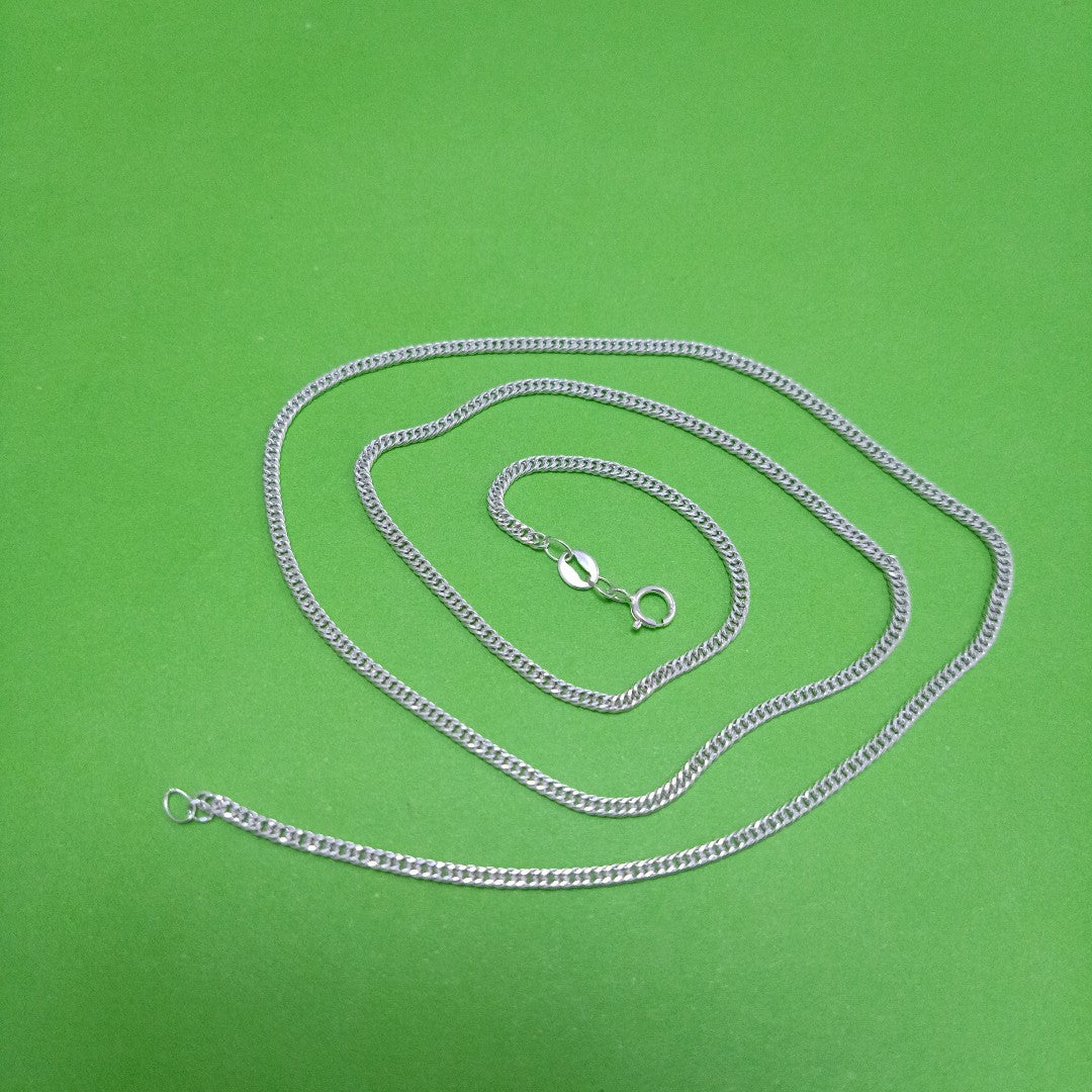 CADENA BARBADA PLATA .925 50 CM 4.22 GR (NUEVO)