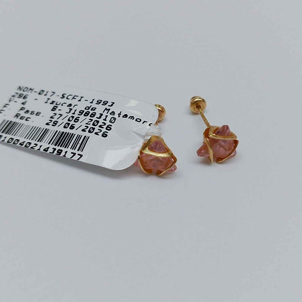 BROQUELES PAR ORO 14 K 1,00 GRMS (SEMINUEVO)