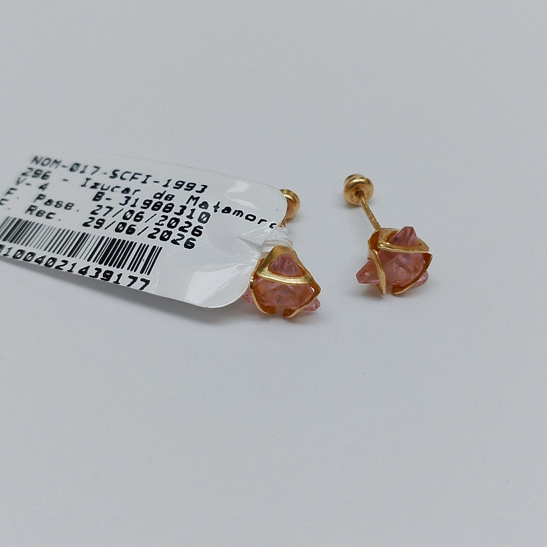 BROQUELES PAR ORO 14 K 1,00 GRMS (SEMINUEVO)