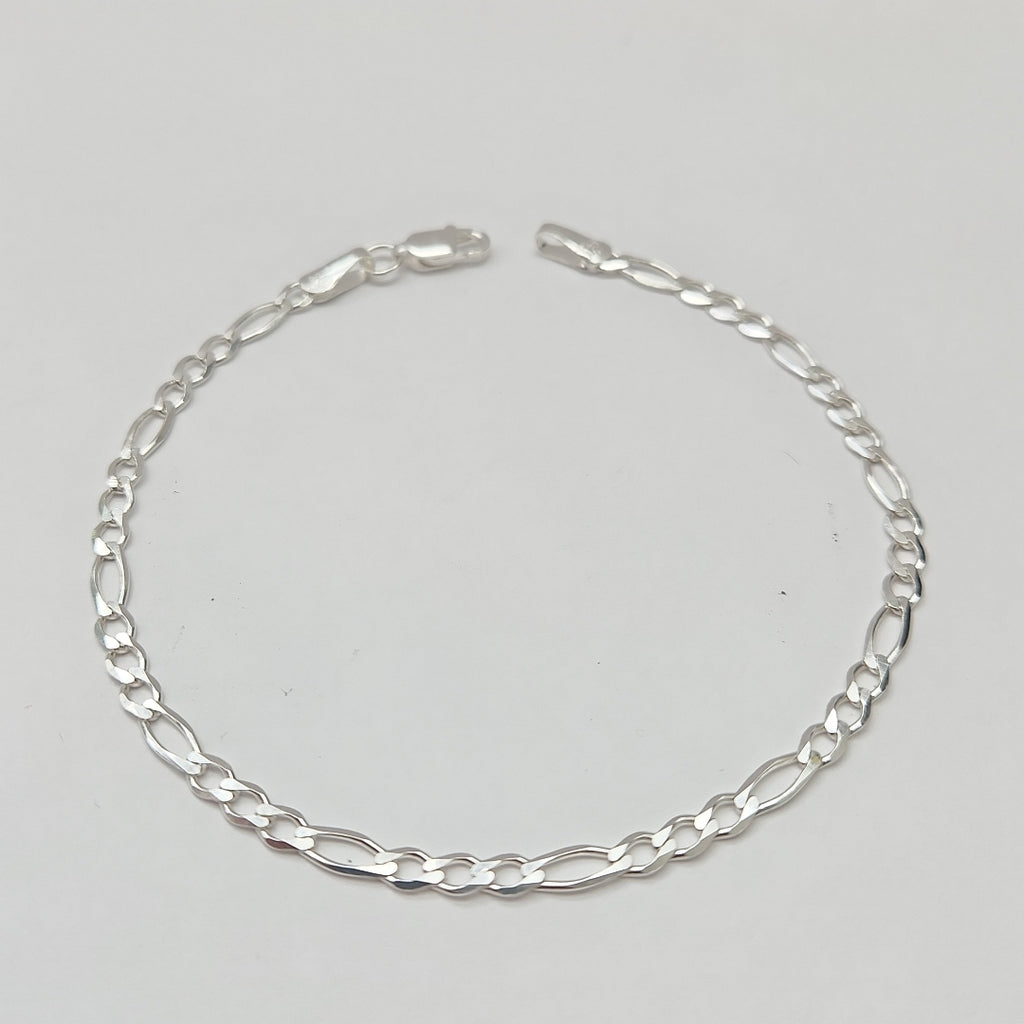 PULSERA TEJIDO 3X1 PLATA .925 21 CM 3.2 GR (NUEVO)