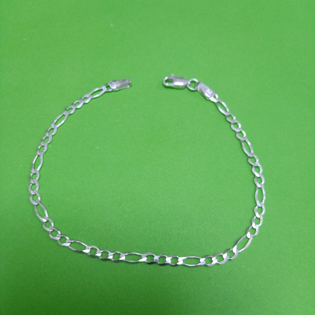 PULSERA TEJIDO 3X1 PLATA .925 21 CM 3.2 GR (NUEVO)