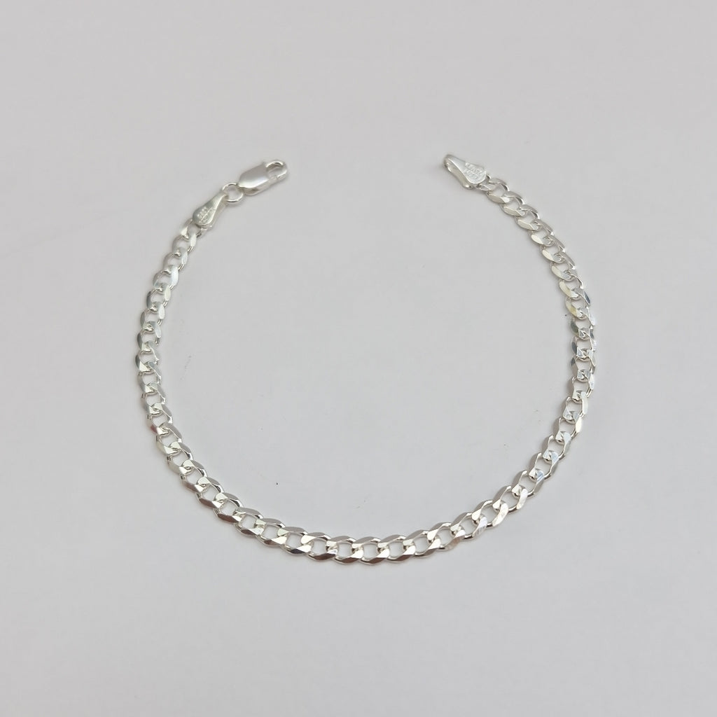 PULSERA BARBADA PLATA .925 18 CM 3.93 GR (NUEVO)