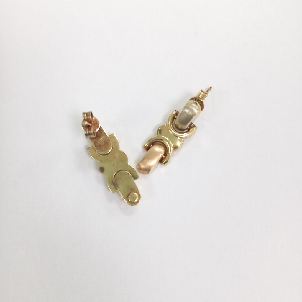 BROQUELES PAR ORO 14 K 3.2 GRMS (SEMINUEVO)