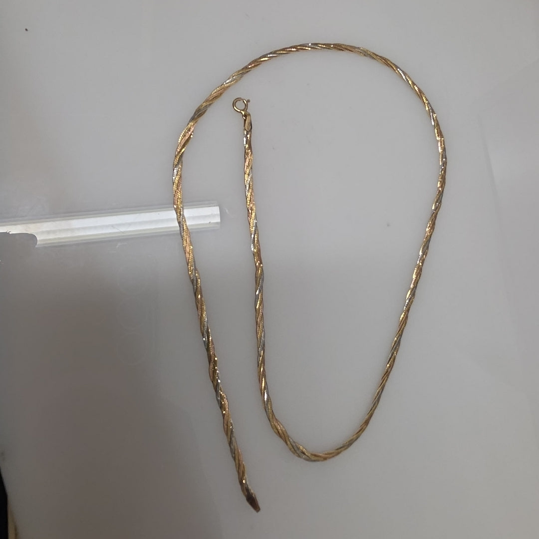 CADENA ORO COMBINADO 14 K 4.1 GRMS (SEMINUEVO)
