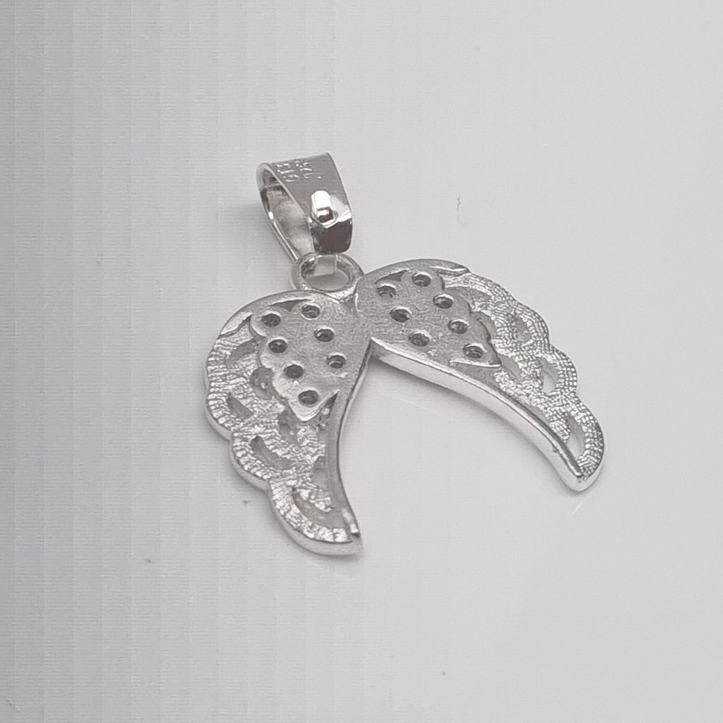 DIJE ALAS C/CIRCONIAS PLATA .925 2.3 GR (NUEVO)