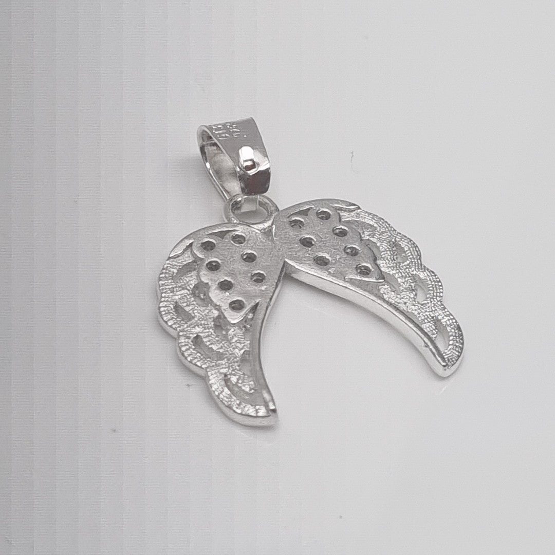 DIJE ALAS C/CIRCONIAS PLATA .925 2.3 GR (NUEVO)