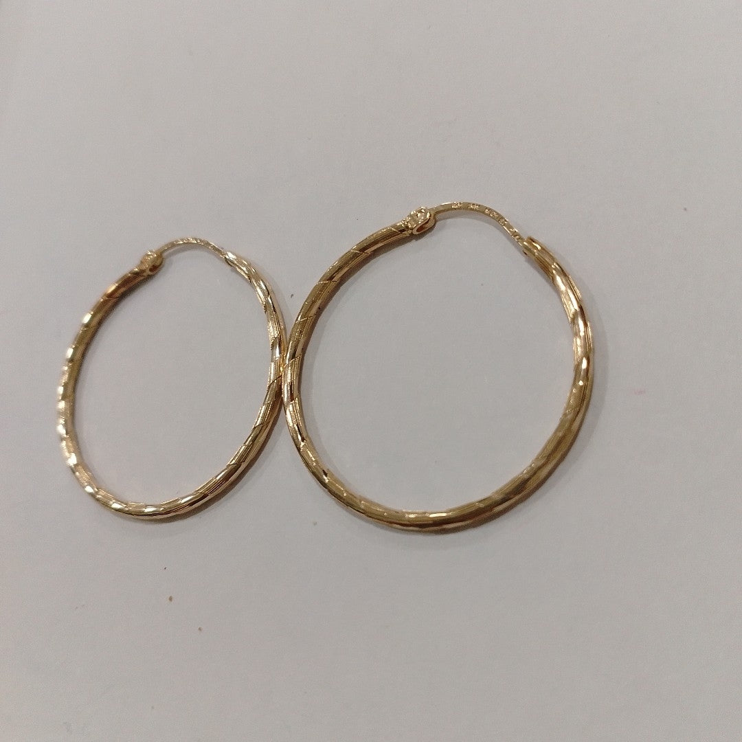ARRACADAS PAR ORO 14 K 2,70 GRMS (SEMINUEVO)