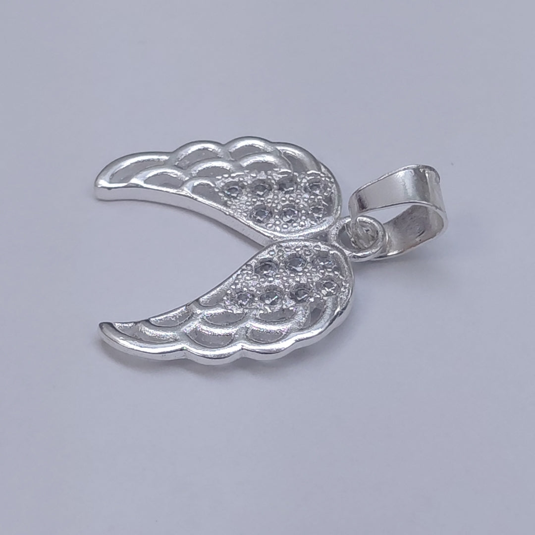 DIJE ALAS C/CIRCONIAS PLATA .925 2.3 GR (NUEVO)