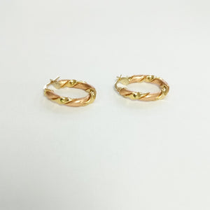 ARRACADAS PAR ORO 14 K 3.5 GRMS (SEMINUEVO)