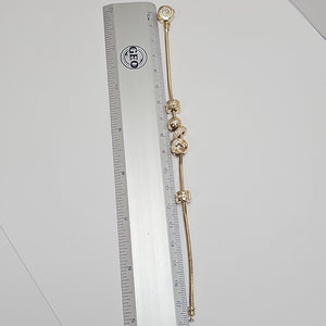PULSERA CHARM ORO 14K 15.8 (NUEVO)