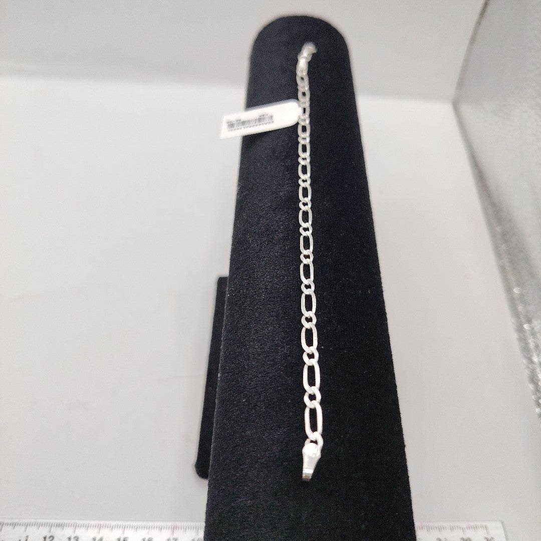 PULSERA TEJIDO 1X1 PLATA .925 18 CM 3.5 GR (NUEVO)