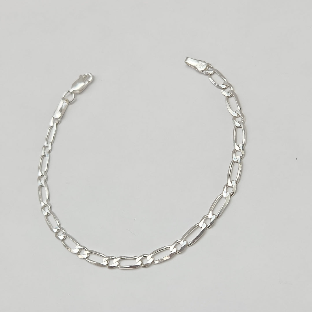 PULSERA TEJIDO 1X1 PLATA .925 18 CM 3.5 GR (NUEVO)