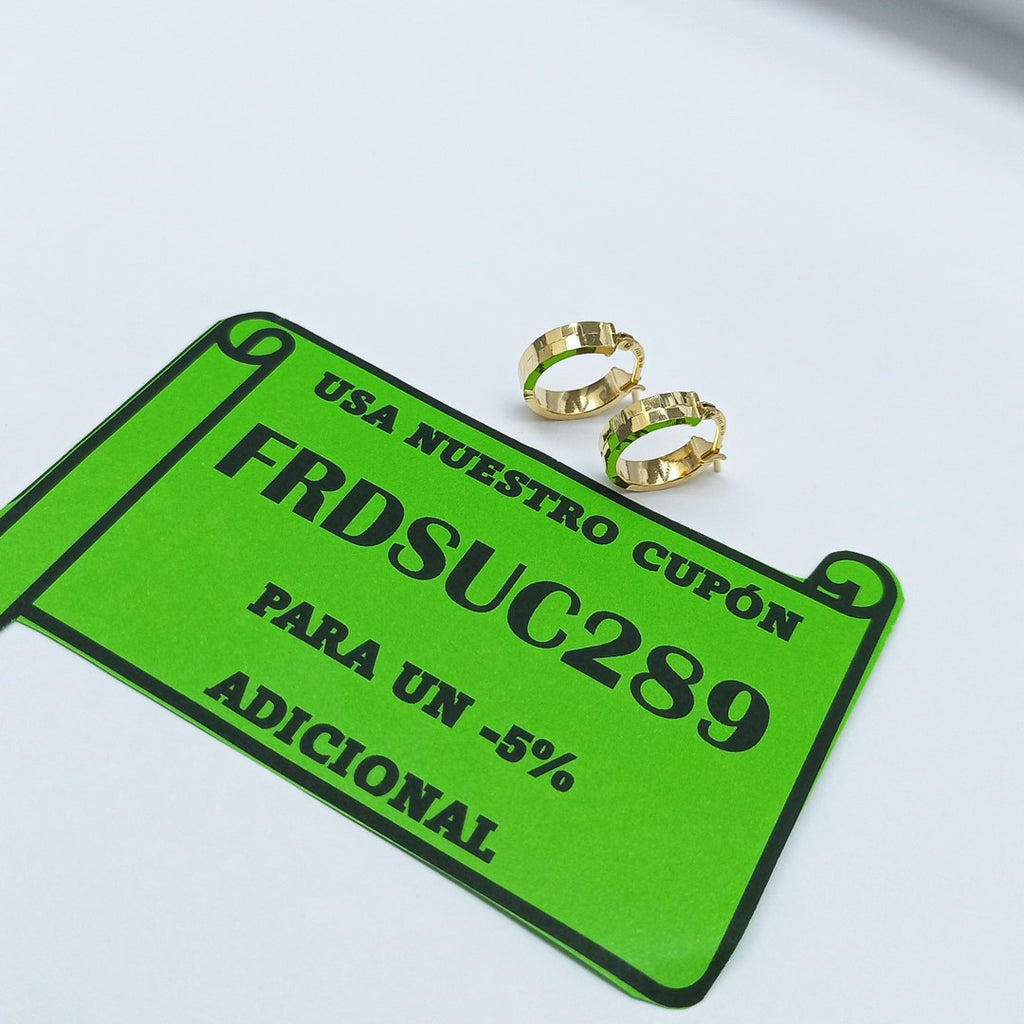 ARRACADAS PAR ORO 14 K 1,40 GRMS (SEMINUEVO)