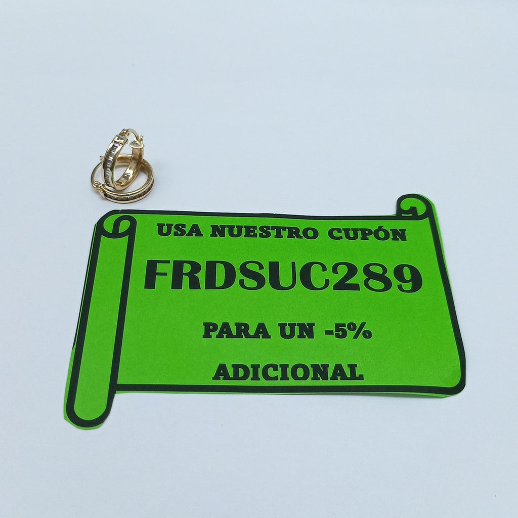 ARRACADAS PAR ORO 10 K 1.7 GRMS (SEMINUEVO)