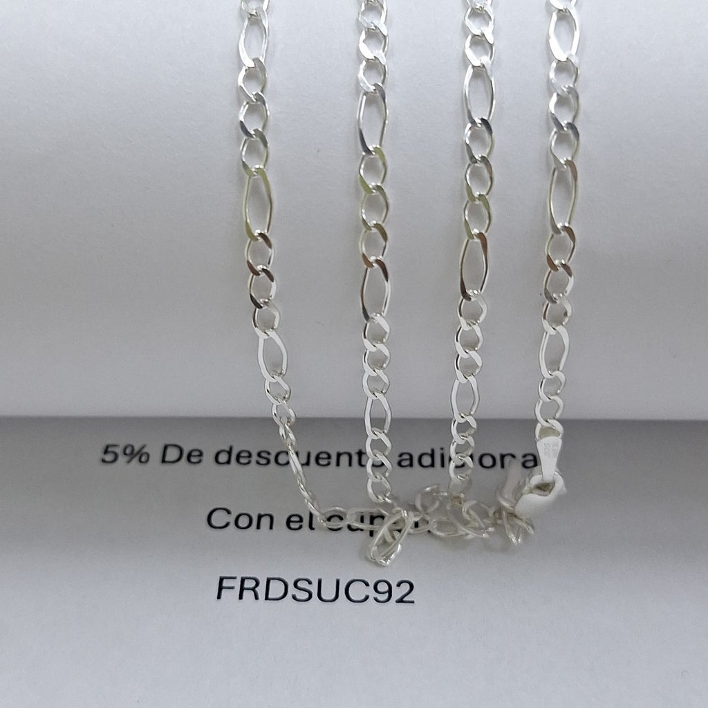 CADENA 3X1 PLATA .925 60 CM 4.62 GR (NUEVO)