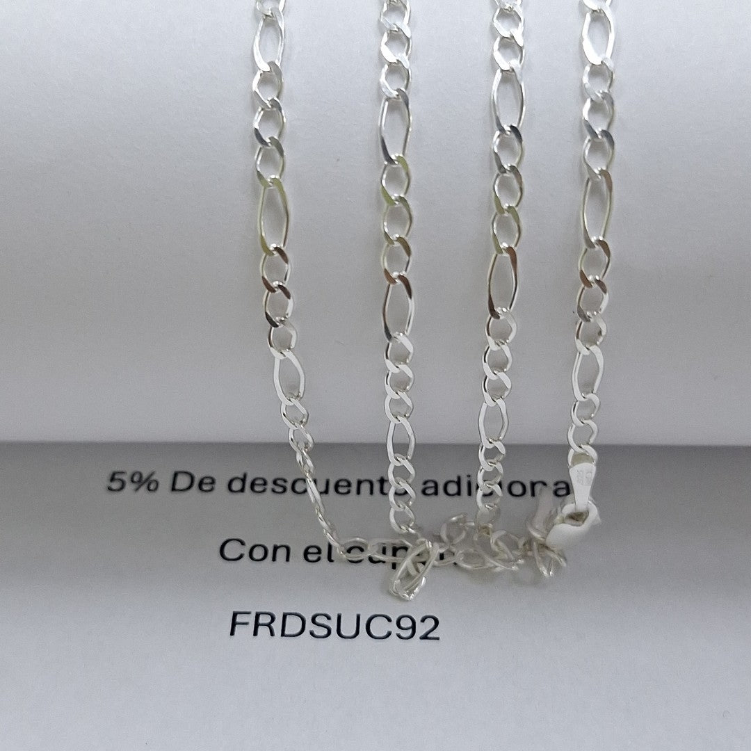 CADENA 3X1 PLATA .925 60 CM 4.62 GR (NUEVO)