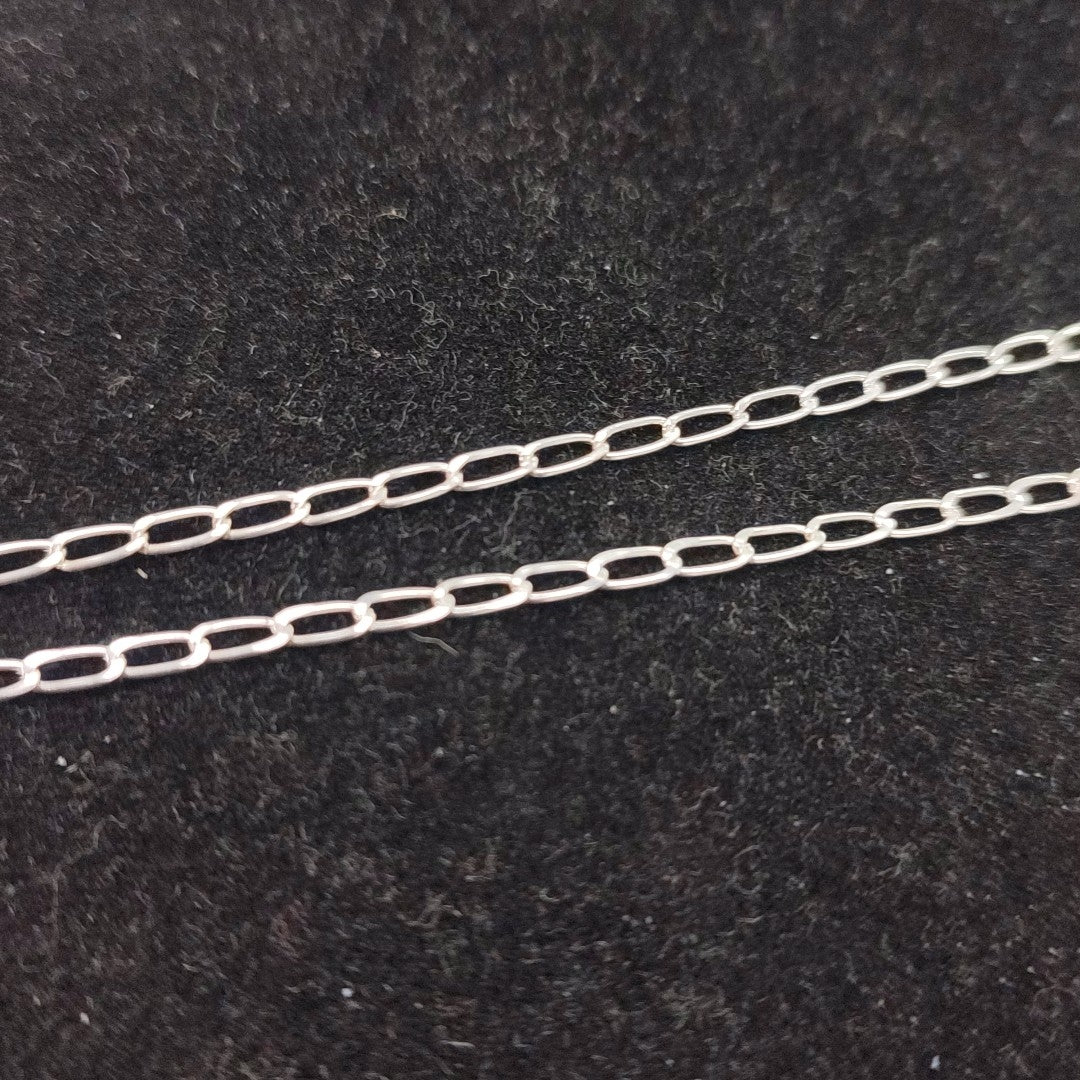 CADENA TEJIDO ESLABONES PLATA .925 50 CM 2.7 GR (NUEVO)