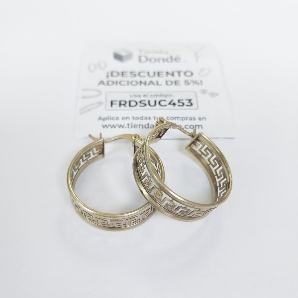 ARRACADAS PAR ORO 10 K 4.8 GRMS (SEMINUEVO)