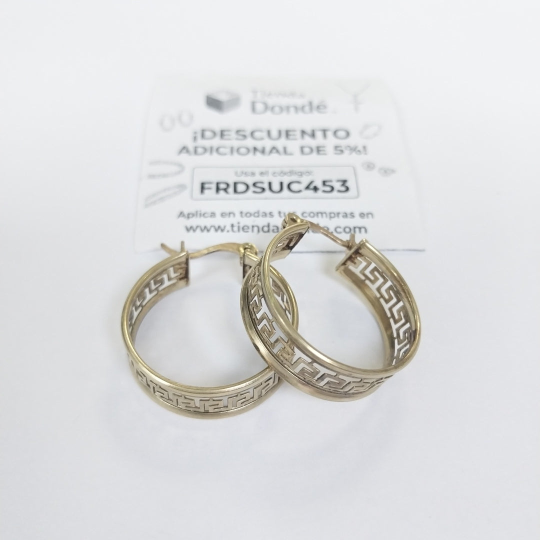 ARRACADAS PAR ORO 10 K 4.8 GRMS (SEMINUEVO)