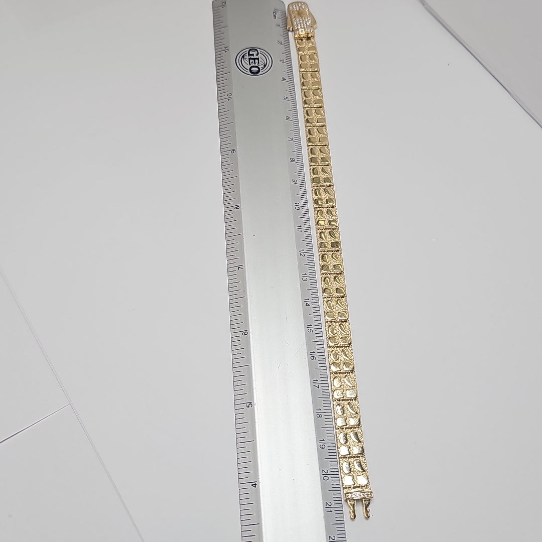 PULSERAS CABALLERO ORO 14K 17.2 (NUEVO)