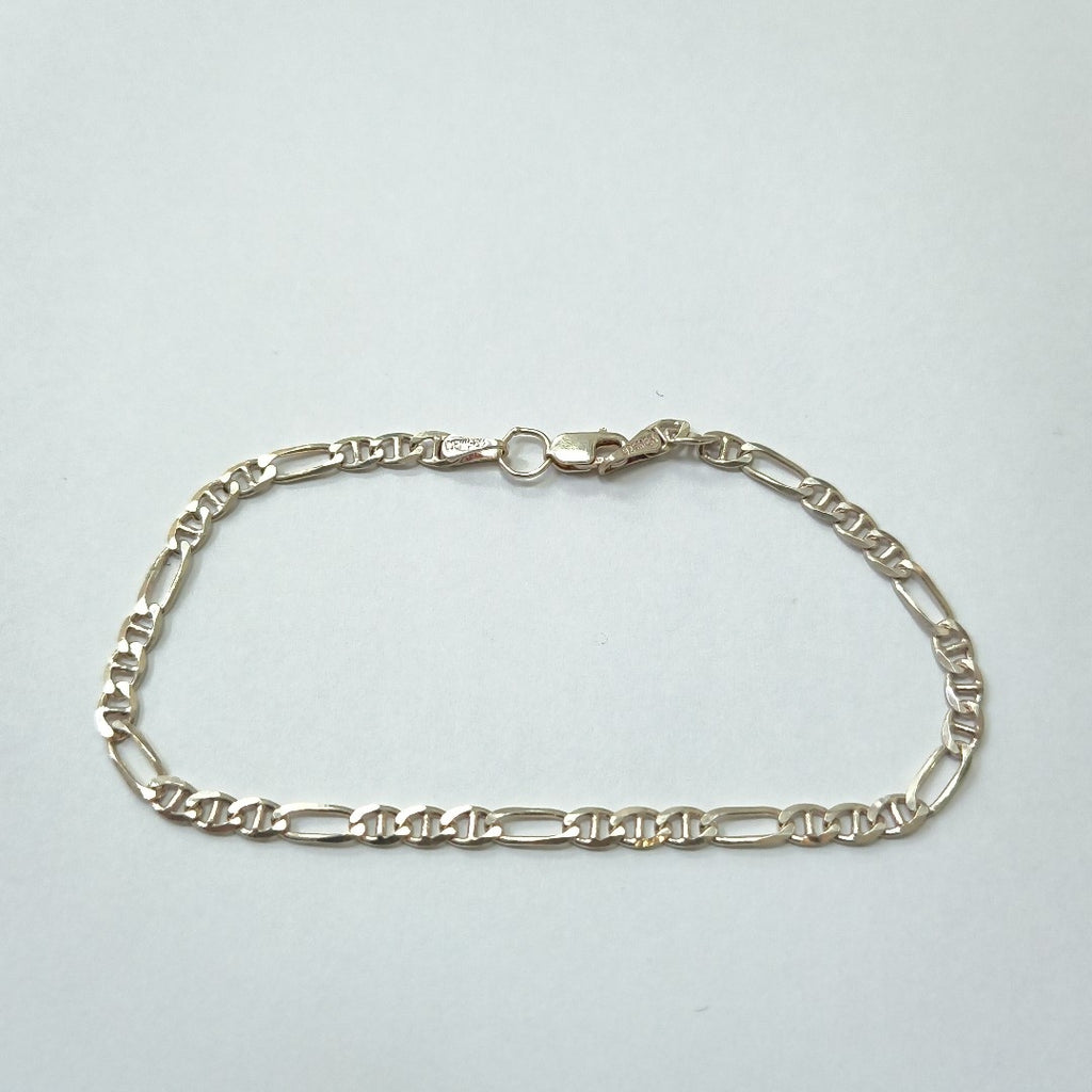 PULSERA TEJIDO 3X1 PLATA .925 16 CM 2.8 GR (NUEVO)