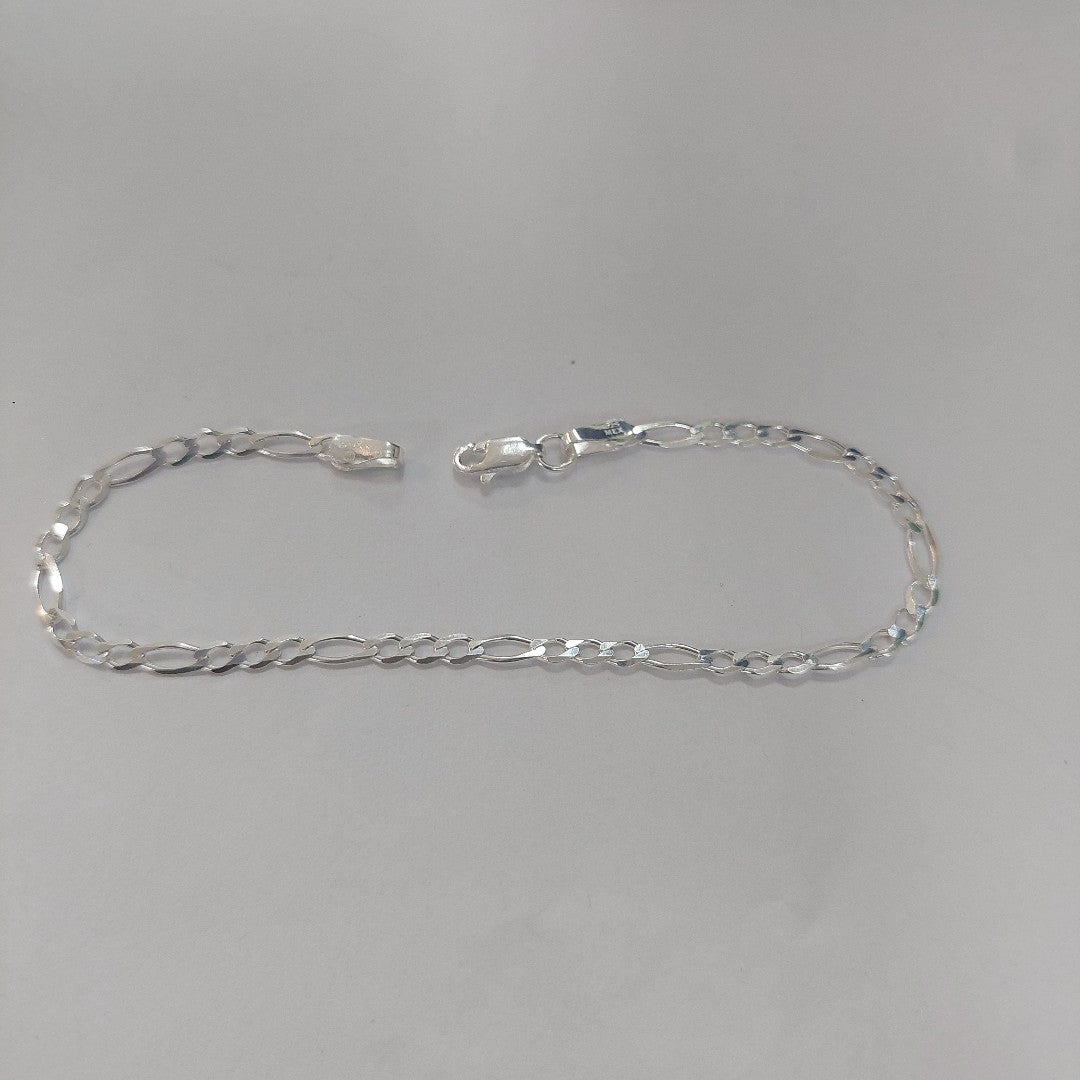 PULSERA TEJIDO 3X1 PLATA .925 21 CM 3.3 GR (NUEVO)