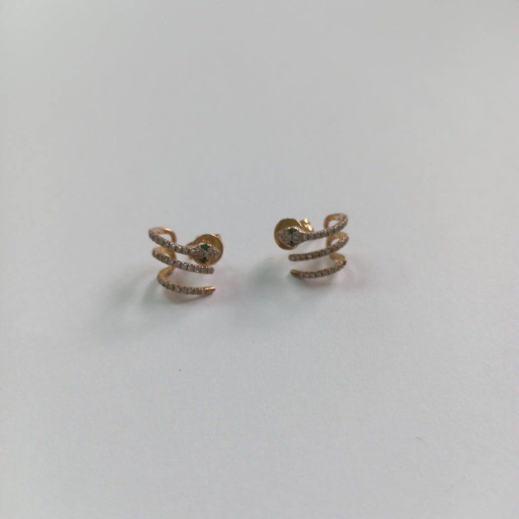 ARETES PAR ORO 14 K 2.1 GRMS (SEMINUEVO)