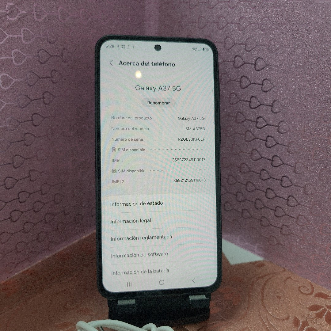 CELULAR SAMSUNG GALAXY A37 SM-A376B (2026) 256 GB 8 GB RAM (SEMINUEVO)