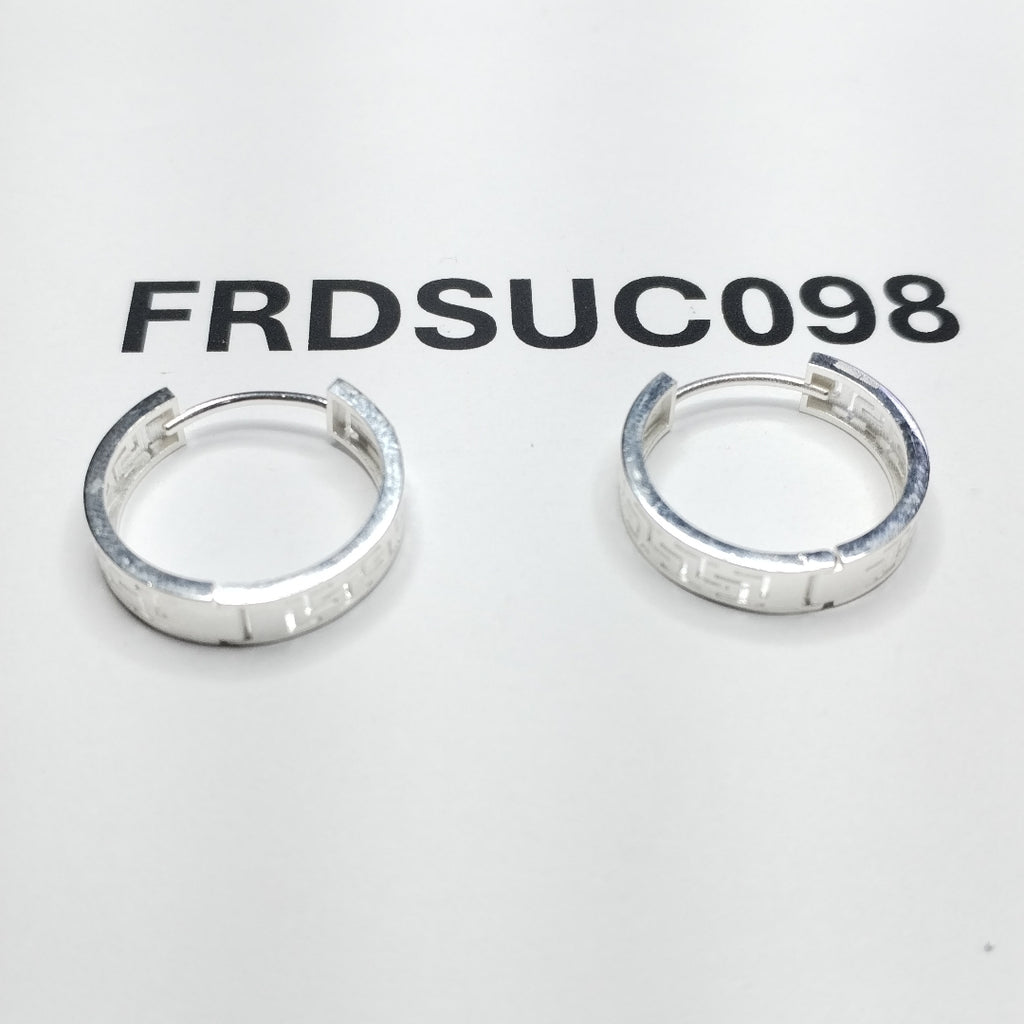 ARETES ARRACADAS GRECAS PLATA .925 4.23 GR (NUEVO)