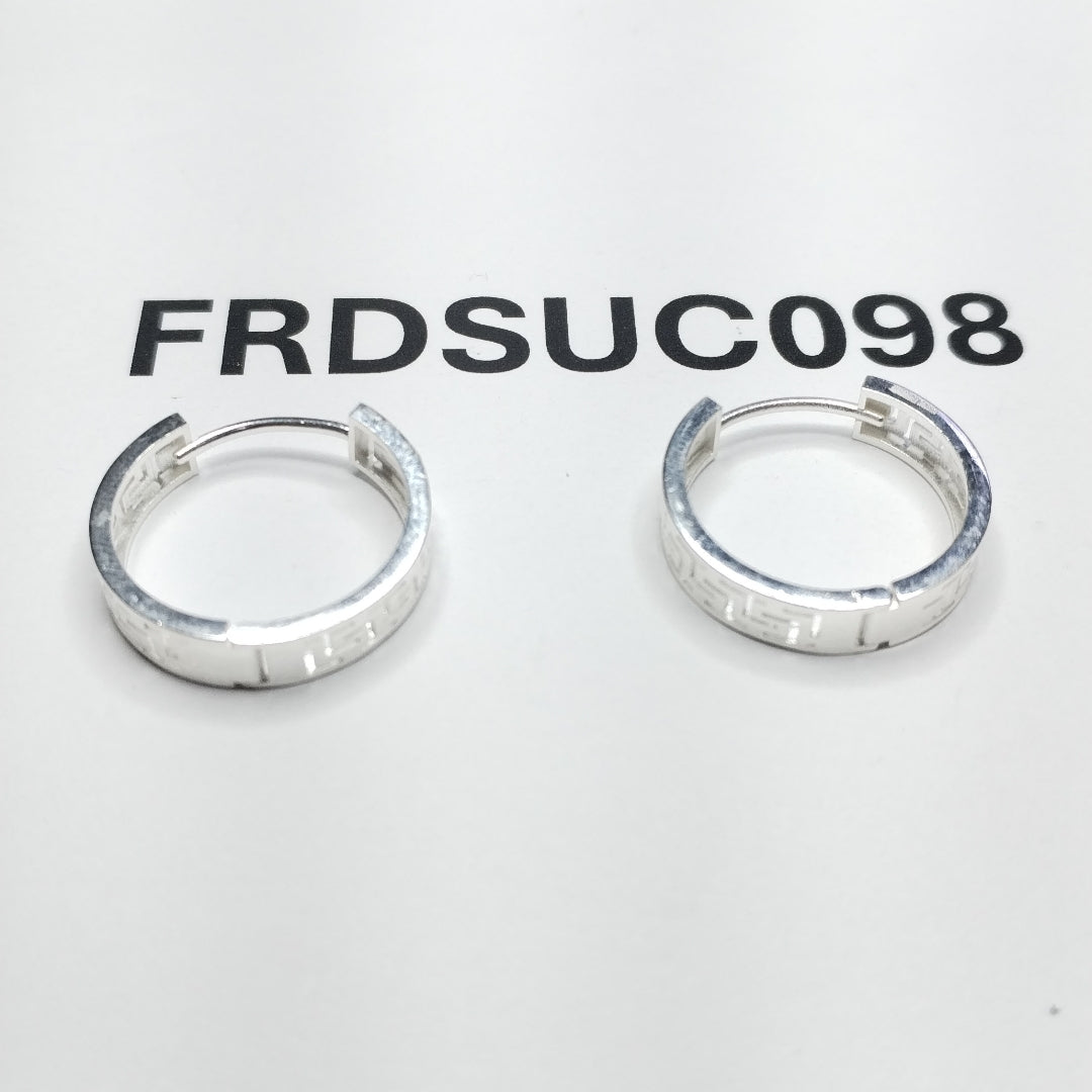 ARETES ARRACADAS GRECAS PLATA .925 4.23 GR (NUEVO)