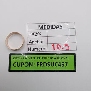 ARGOLLA ORO COMBINADO 10 K 1.7 GRMS (SEMINUEVO)
