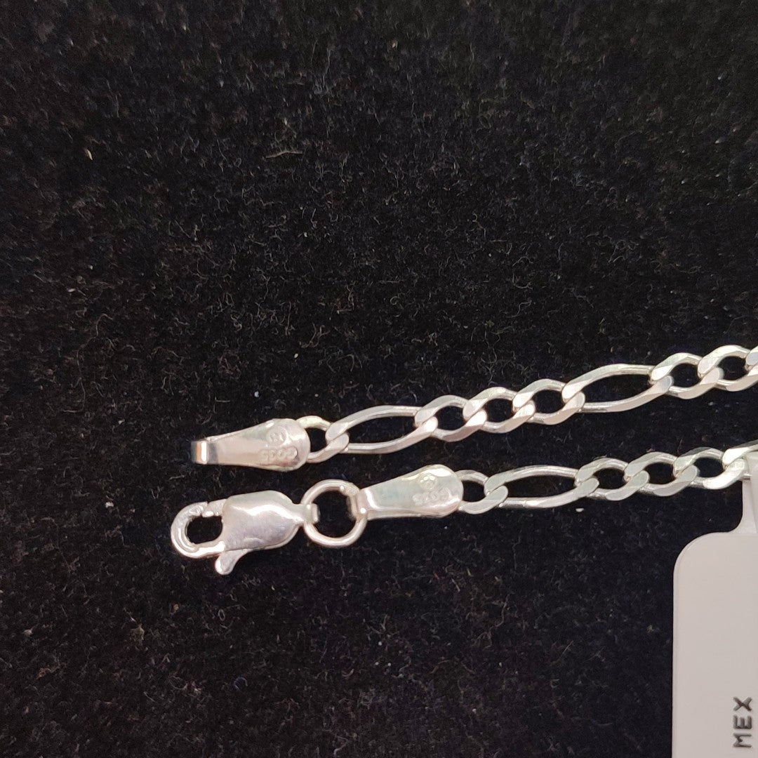 PULSERA TEJIDO 3X1 PLATA .925 21 CM 3.2 GR (NUEVO)