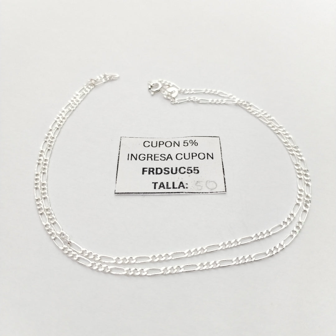 CADENA 3X1 PLATA .925 50 CM 3.02 GR (NUEVO)