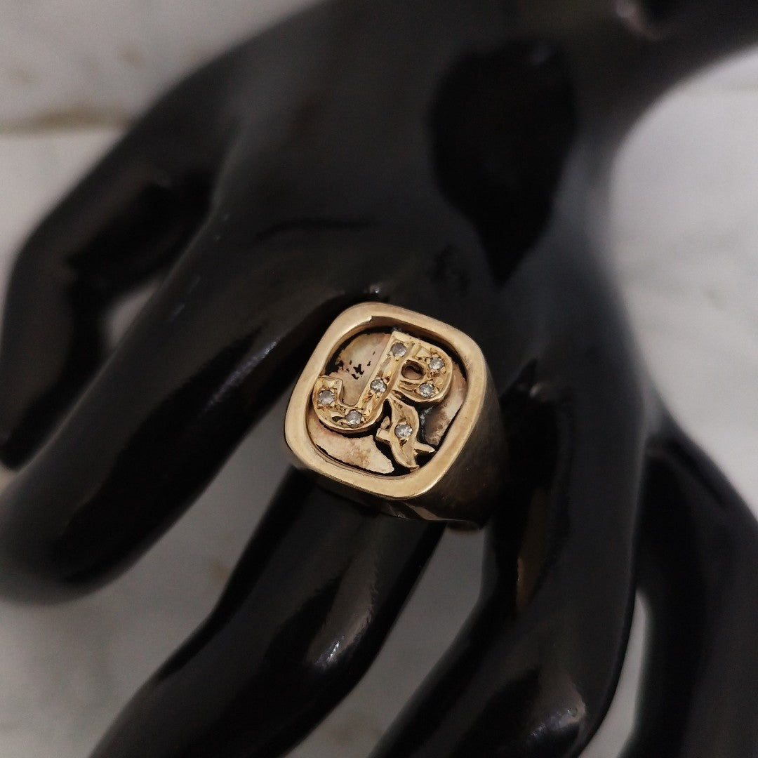 ANILLO ORO 14 K 11.3 GRMS (SEMINUEVO)