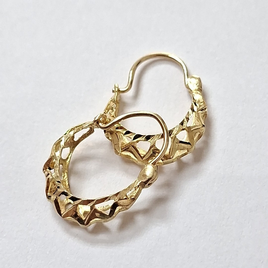ARETES PAR ORO 10 K 1,20 GRMS (SEMINUEVO)