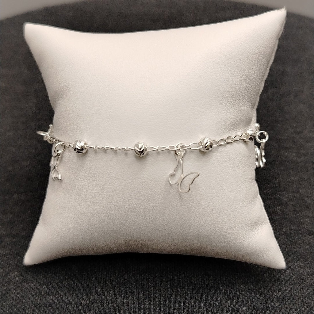 PULSERA TEJIDO ESPECIAL PLATA .925 18 CM 2.8 GR (NUEVO)