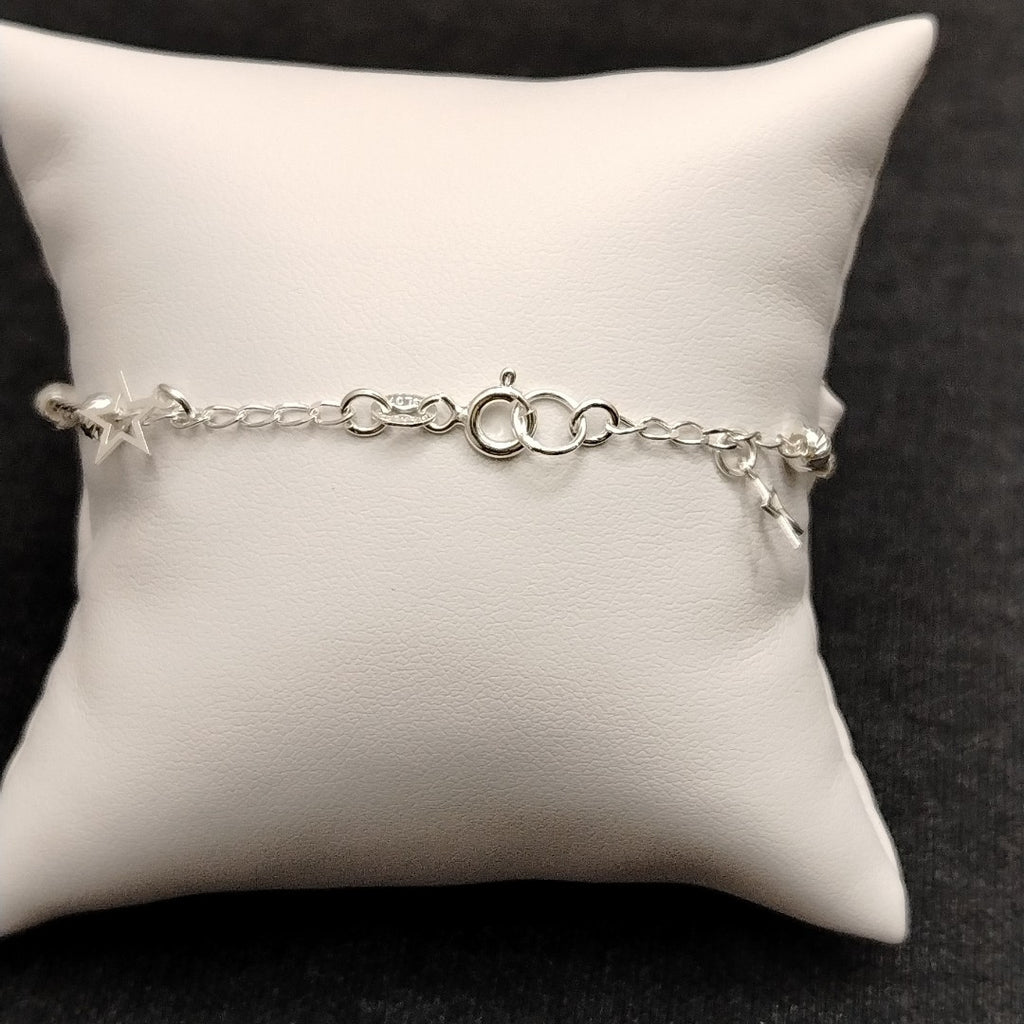 PULSERA TEJIDO ESPECIAL PLATA .925 18 CM 2.7 GR (NUEVO)