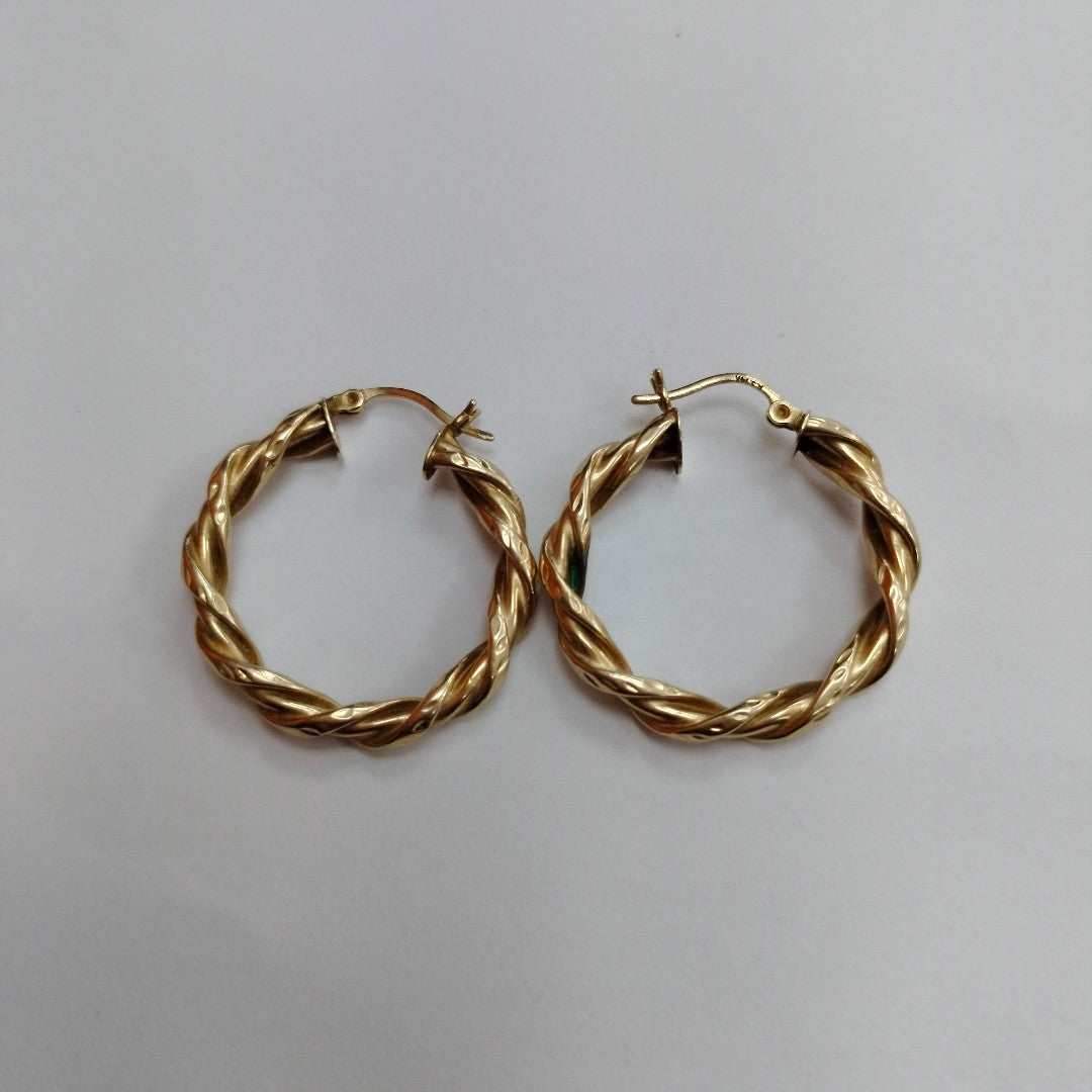 ARRACADAS PAR ORO 14 K 3.9 GRMS (SEMINUEVO)