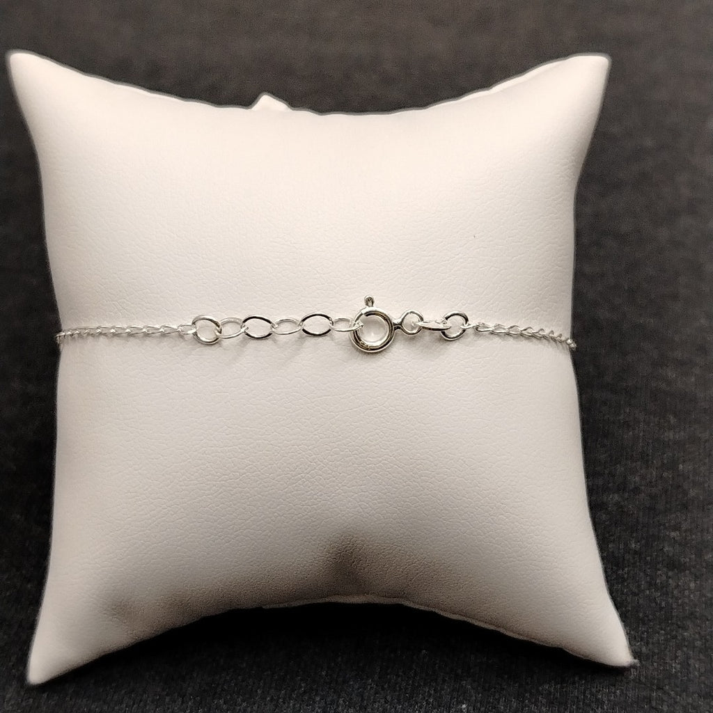 PULSERA TEJIDO LLAVE PLATA .925 18 CM 2.3 GR (NUEVO)