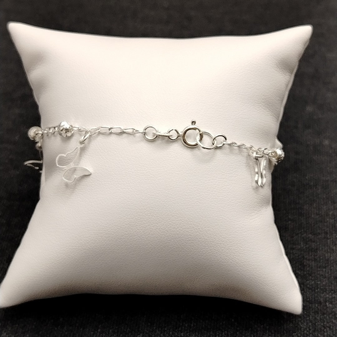 PULSERA TEJIDO ESPECIAL PLATA .925 18 CM 2.8 GR (NUEVO)
