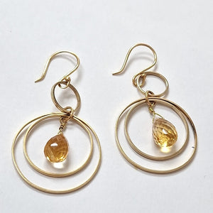 ARETES PAR ORO 14 K 4,80 GRMS (SEMINUEVO)