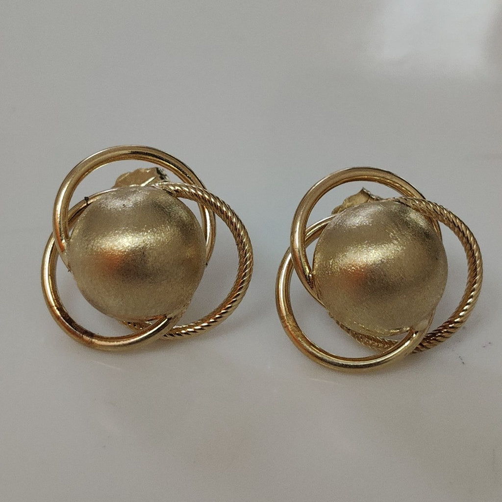 BROQUELES PAR ORO 14 K 2,30 GRMS (SEMINUEVO)