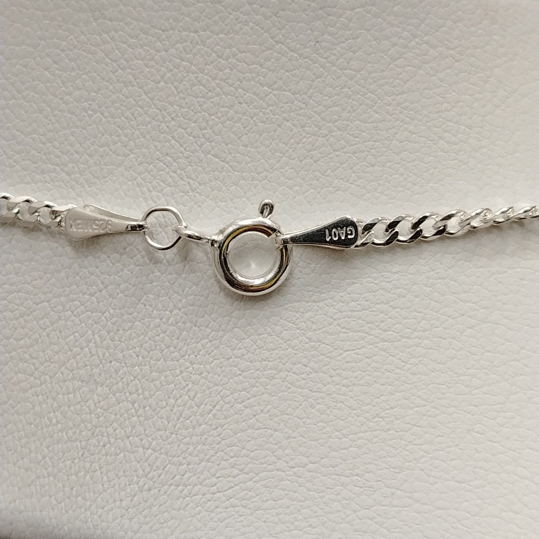 CADENA TEJIDO BARBADO PLATA .925 60 CM 5.6 GR (NUEVO)