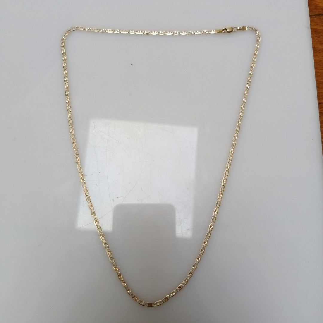 CADENA ORO, ORO COMBINADO 10 K 4.3 GRMS (SEMINUEVO)