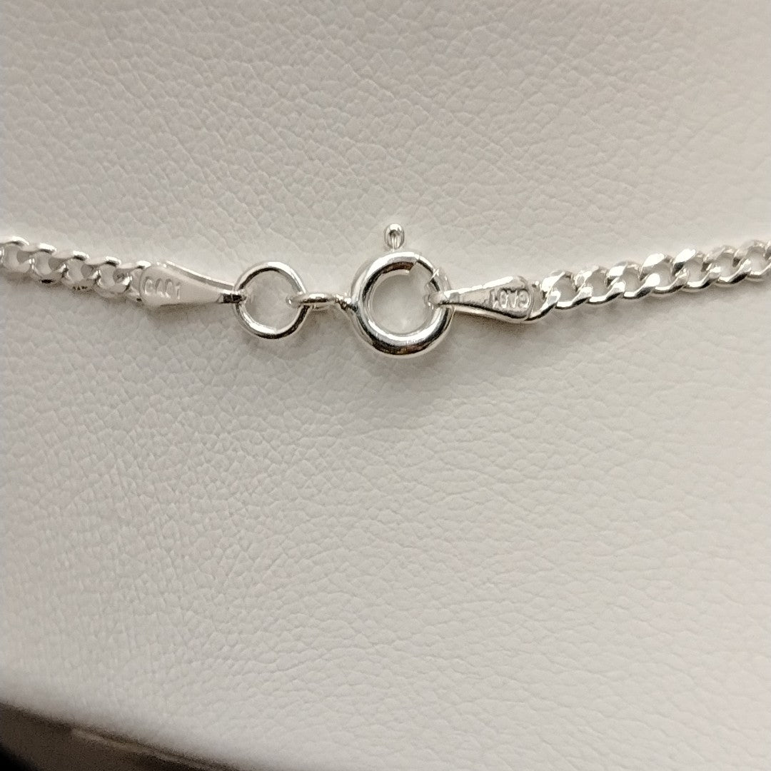 CADENA TEJIDO BARBADO PLATA .925 60 CM 5.6 GR (NUEVO)